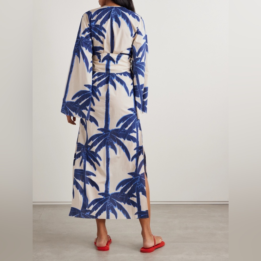Johanna Ortiz Sotaviento Tunic Blue Palms Dress - Picture 4 of 12